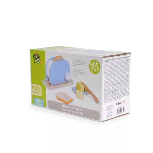 Moni Toys Fajáték fa toast sütő