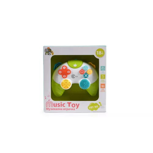 Zenélő joystick ZÖLD/FEHÉR