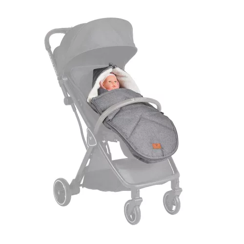 Cangaroo Luxe babakocsi bundazsák 42x80cm hordozós szürke