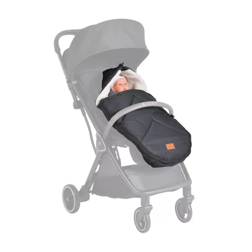 Cangaroo Luxe babakocsi bundazsák 42x80 cm hordozós fekete