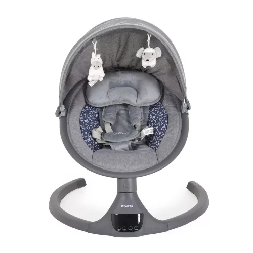 Iswing elektromos hinta, 9 kg, 5seb., szúnyoghálóval GRAFIT