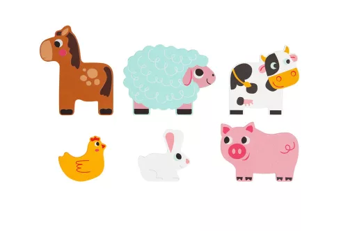 TOOKY fajáték fa farm puzzle 7 dbos szett