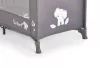 SAFARI utazóágy 1 szintes, zippes kibújóval, állatmintás GRAFIT
