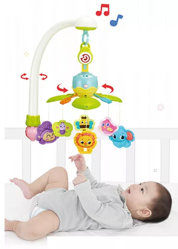 LULLABY zenélő forgó kisállatokkal