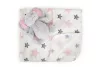 Cangaroo Takaró 90x75cm elefánt plüss pink