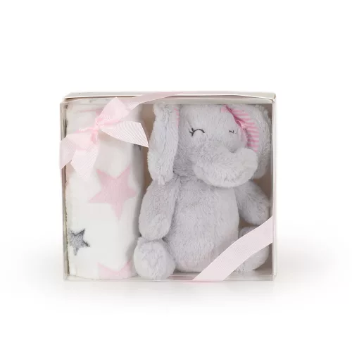 Cangaroo Takaró 90x75cm elefánt plüss pink