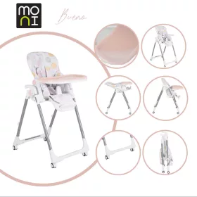 MONI Bueno etetőszék állítható pink