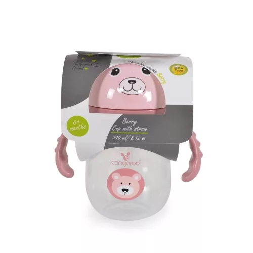 Cangaroo Berry itatópohár 240ml pink