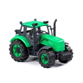 Polesie Toys  91222 lendkerekes, hátrahúzós traktor ZÖLD