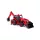 POLESIE 91857 kistraktor exkavátor+kanál 26cm PIROS