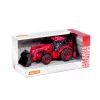 POLESIE 91857 kistraktor exkavátor+kanál 26cm PIROS