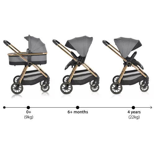 Cangaroo Hydra 2in1 babakocsi szürke