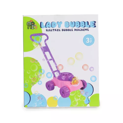 BUBBLE Lady fűnyíró buborékfújós PINK/LILA