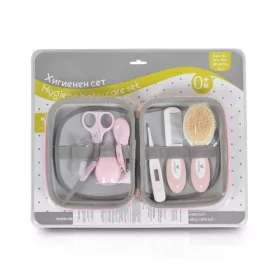 HYGIENE olló-fésű szett nagy PINK