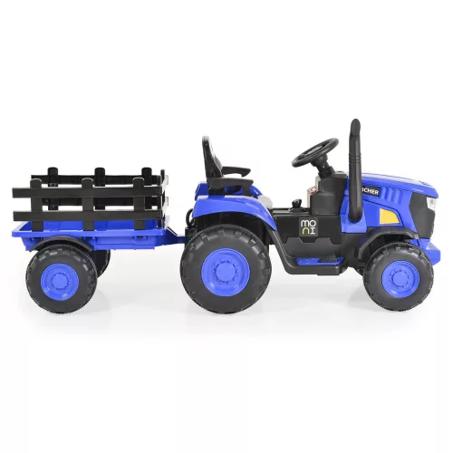 MONI BO Rancher elektromos traktor utánfutóval kék