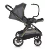 iCLICK Babakocsi 2in1 szett 22kg, aluminium váz, fordítható ülés, autom. csukható SZÜRKE