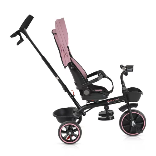 SUMMER tricikli szülőkaros, zenél, játék tartókkal PINK
