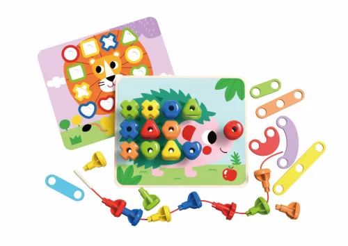 Tooky Toy fűzöcske szivárvány/süni