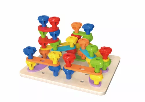 Tooky Toy fűzöcske szivárvány/süni