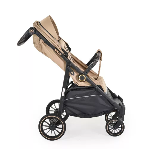 BUGGY babakocsi lapracsukható, nagy kerekek, könnyű BÉZS
