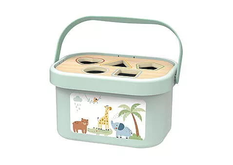 Tooky toy 3in1 készségfejlesztő doboz formabedobóval
