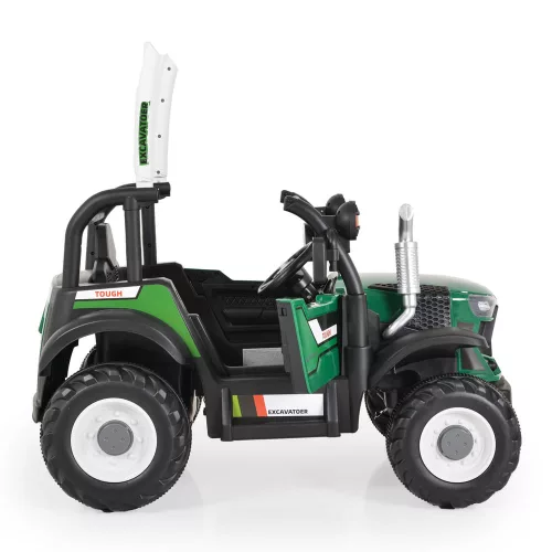BO HARVEST traktor, elektromos, 2motoros ZÖLD