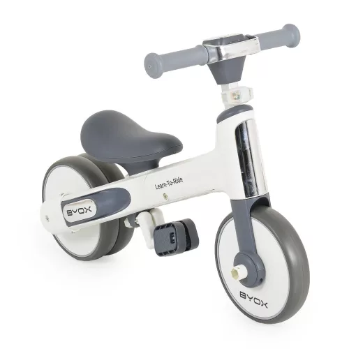 LEARN-to-Ride mini futóbicikli, 3 kerekű tricikli, összecsukható FEHÉR