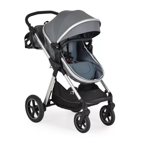 ALINA 2IN1 babakocsi SZETT átalakítható babakocsi+autós hordozó TITANIUM SZÜRKE
