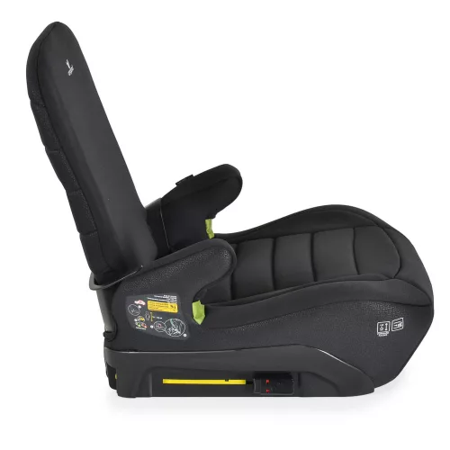GALAXY ülésmagasító háttámlával 125-150cm, ISOFIX FEKETE