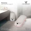 HAVANA babatartó kádba vízhőmérővel PINK