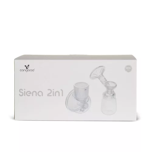 SIENA elektromos és kéz nélküli mellszívó 2in1, tölthető, 210ml