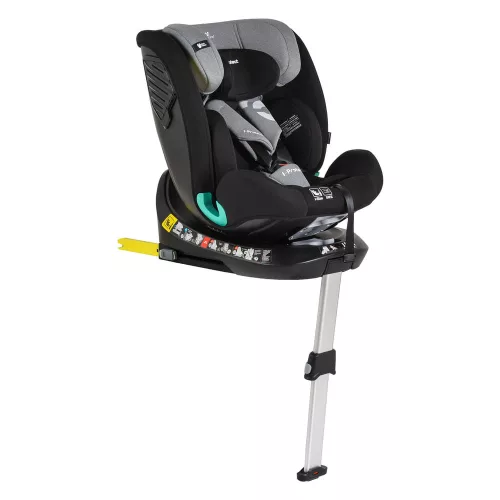 i-PROTECT autós ülés 40-150cm támasztólábbal 360 forgatható STEEL/SZÜRKE