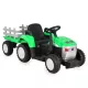 BO DALLAS elektromos traktor trélerrel 12V 140cm ZÖLD