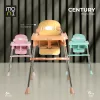 CENTURY etetőszék műanyag játékhíddal PINK