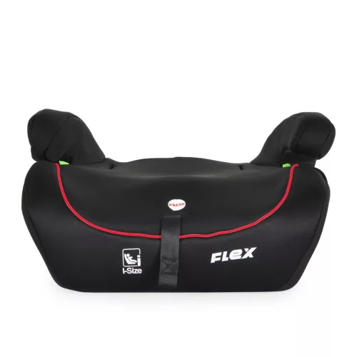 FLEX autós ülés 76-150cm FEKETE/PIROS díszcsík