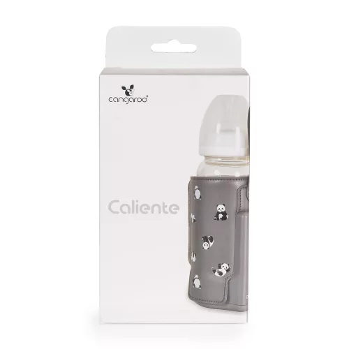 CALIENTE cumisüveg melegen tartó, hordozható, USB-C töltővel NAGY SZÜRKE