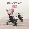 CRUZ tricikli napfénytetővel, összecsukható PINK