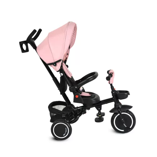 CRUZ tricikli napfénytetővel, összecsukható PINK