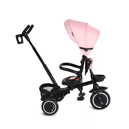 CRUZ tricikli napfénytetővel, összecsukható PINK