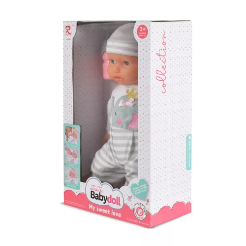 BABA 41 CM fiú baba elefántos ruha CSÍKOS BÉZS