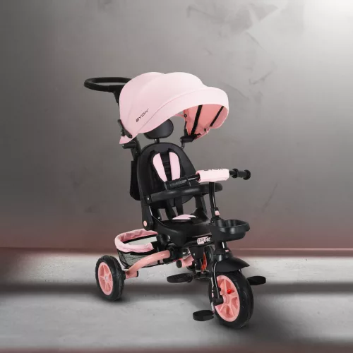 EXPLORE tricikli összecsukható kormányos PINK