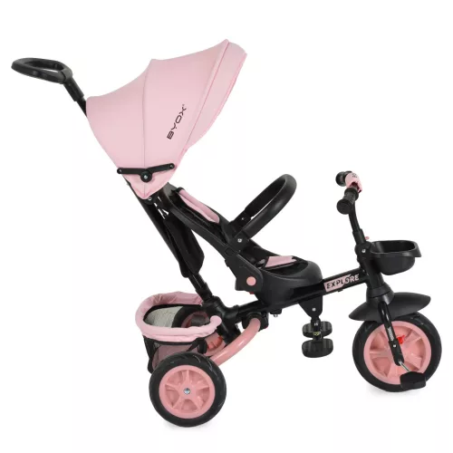 EXPLORE tricikli összecsukható kormányos PINK
