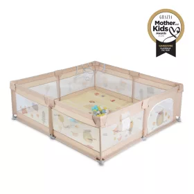   GAMEZONE  járóka szőnyeggel, 60 labdával 180x200 VILÁGOS BÉZS