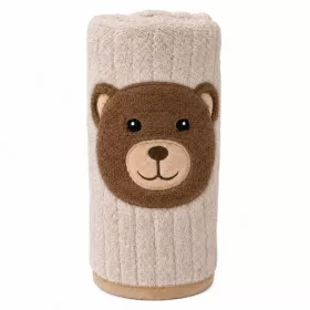 TAKARÓ Honey Bear macifejjel 90x75cm BÉZS