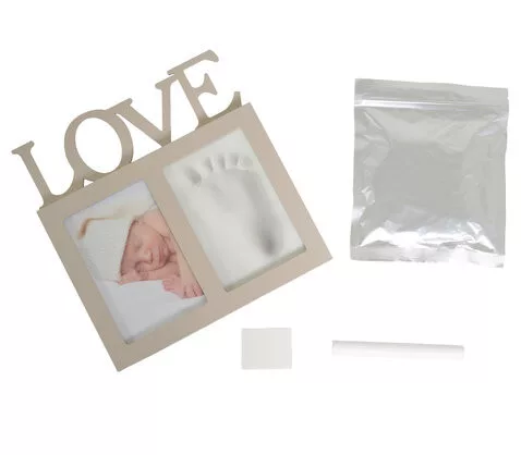 MOULD LOVE kéz- láblenyomat készítő képkerettel