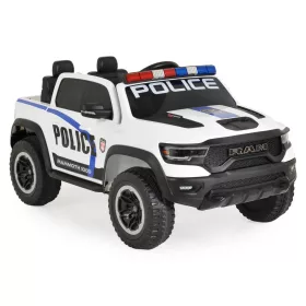   BO RAM MAMMOTH elektromos rendőrautó hangos bemondóval 107cm 2 motoros FEHÉR