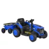 BO TERRON traktor 4 kerekű trélerrel 12V két motoros KÉK
