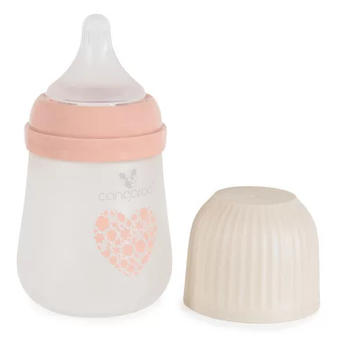 AMORI üveg cumisüveg széles szájú 180ml anticolic PINK