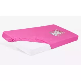   Lepedő babaágyba gumis szegéllyel 60x120 - 70x140cm matracra VPINK/CICA