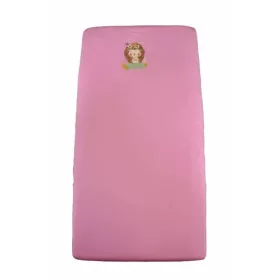   Lepedő babaágyba gumis szegéllyel 60x120 - 70x140cm matracra RÓZSA/SÜNI